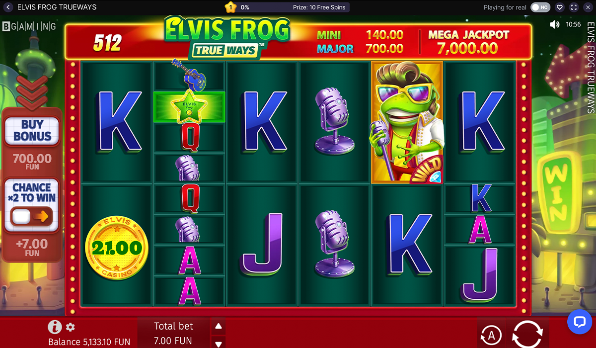Elvis Frog Trueways Slot 1